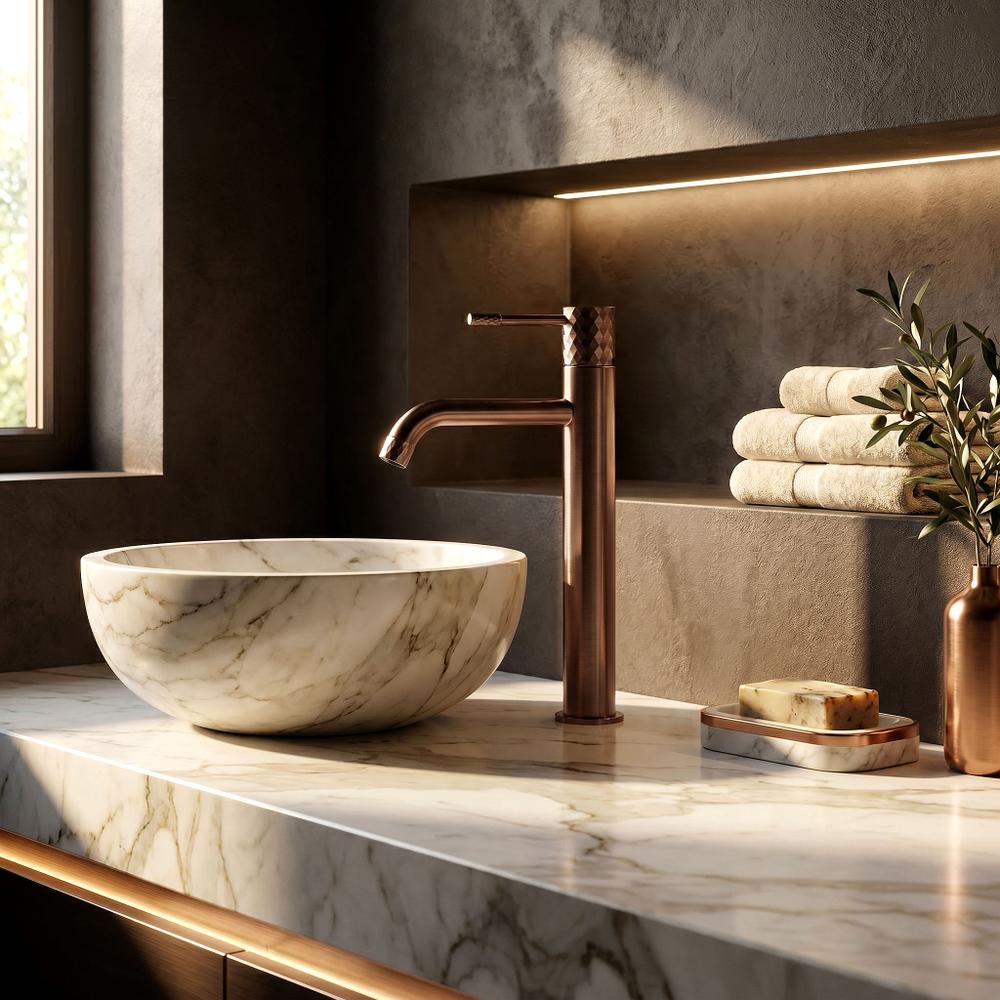 Slavina Rea Lungo Brush Copper Diamond Visoka