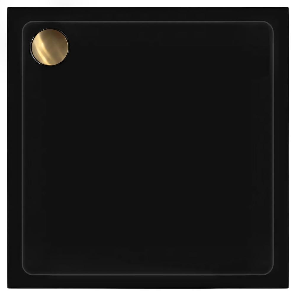 Acryl Duschwanne Rea Savoy black 80x80