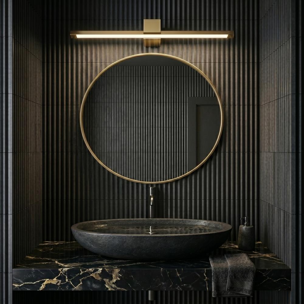 Koupelnové nástěnné LED svítidlo SWE044-1W 60cm GOLD