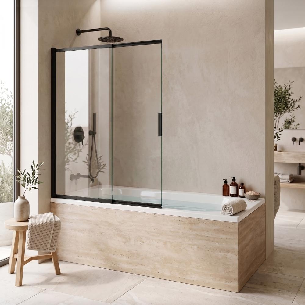 Parawan nawannowy przesuwny REA Dario Czarny 80