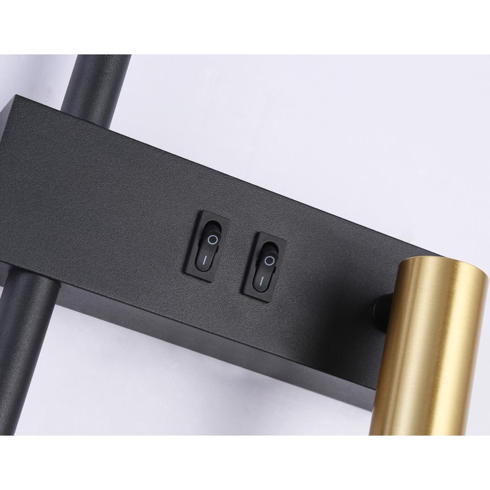 Wandlampe APP1439-2-W BLACK  GOLD LEFT