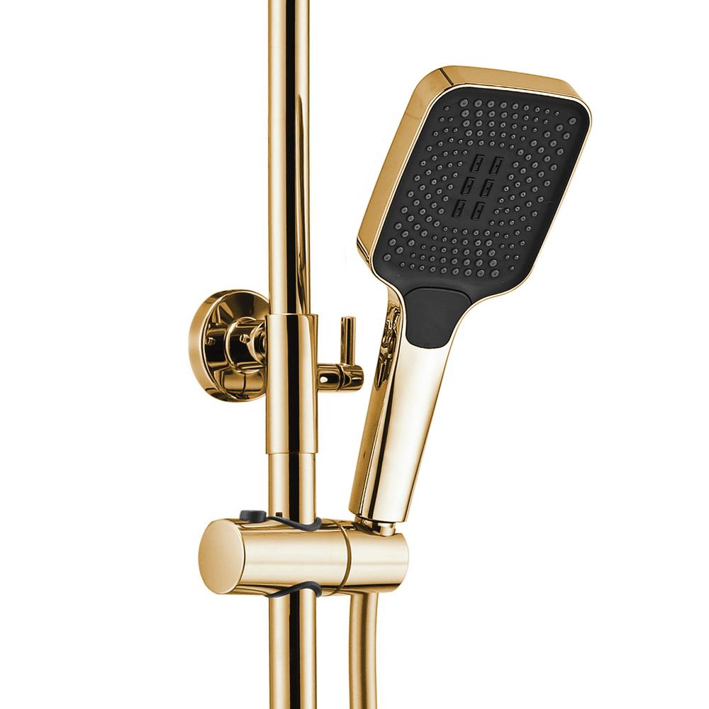 REA ROB dušas komplekts ar zelta termostatu