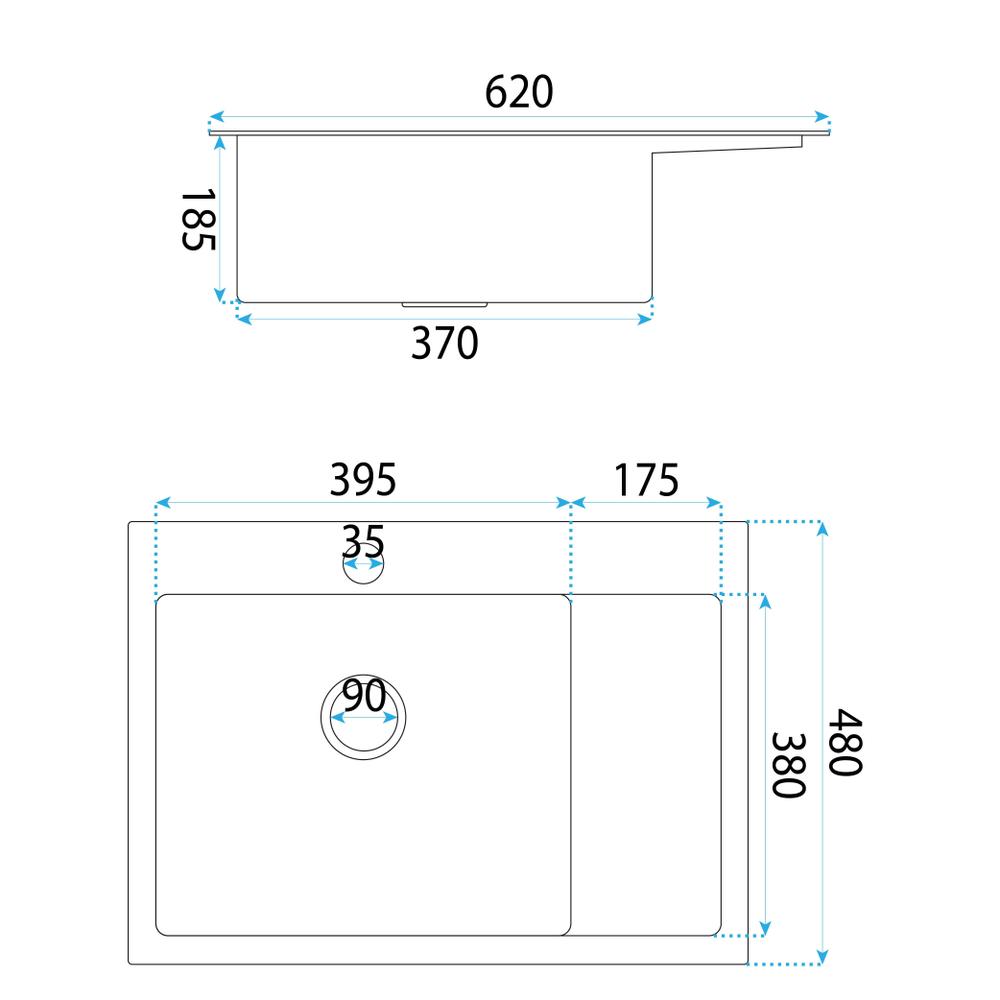 Évier en acier Fin BRUSH COPPER