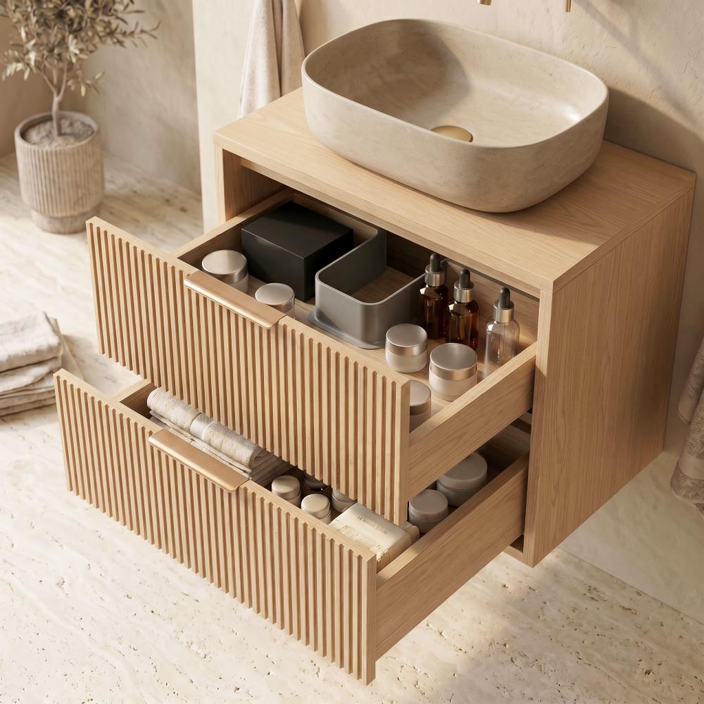 Шкаф за мивка Rea Mono 80cm Beige