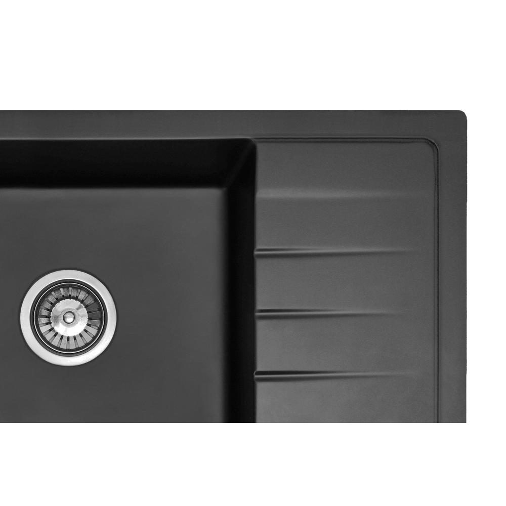 Kuchyňský dřez REA STEN - černá žula