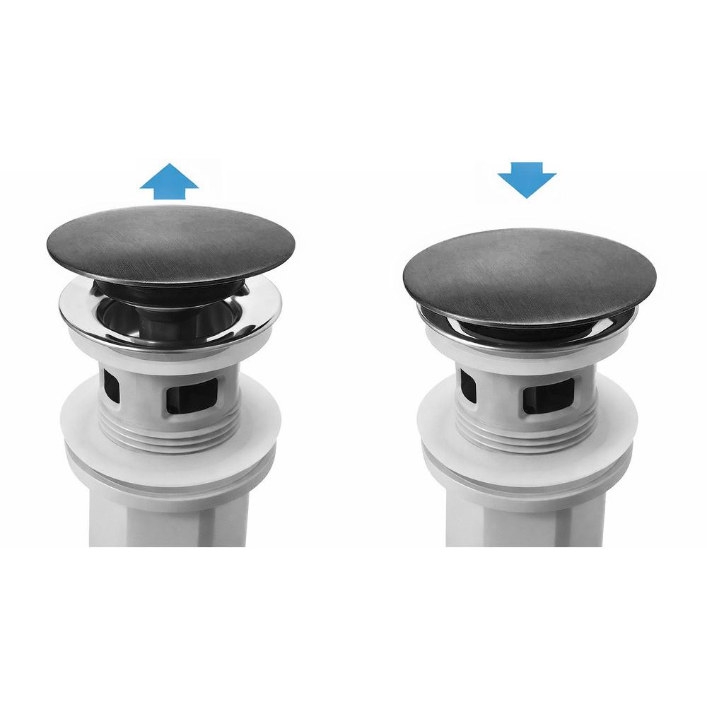 Syfon umywalkowy z korkiem klik-klak Rea Flow Tytan