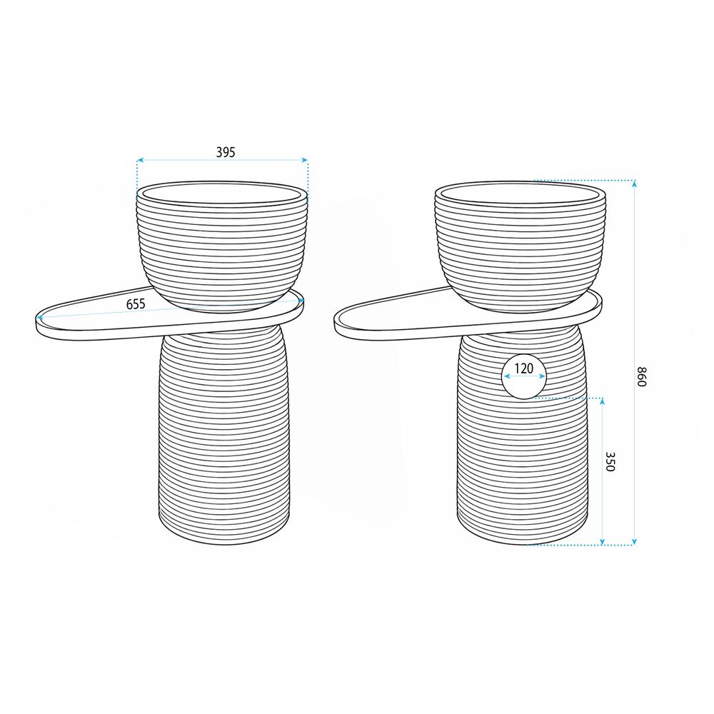 Свободностояща мивка REA Azalia