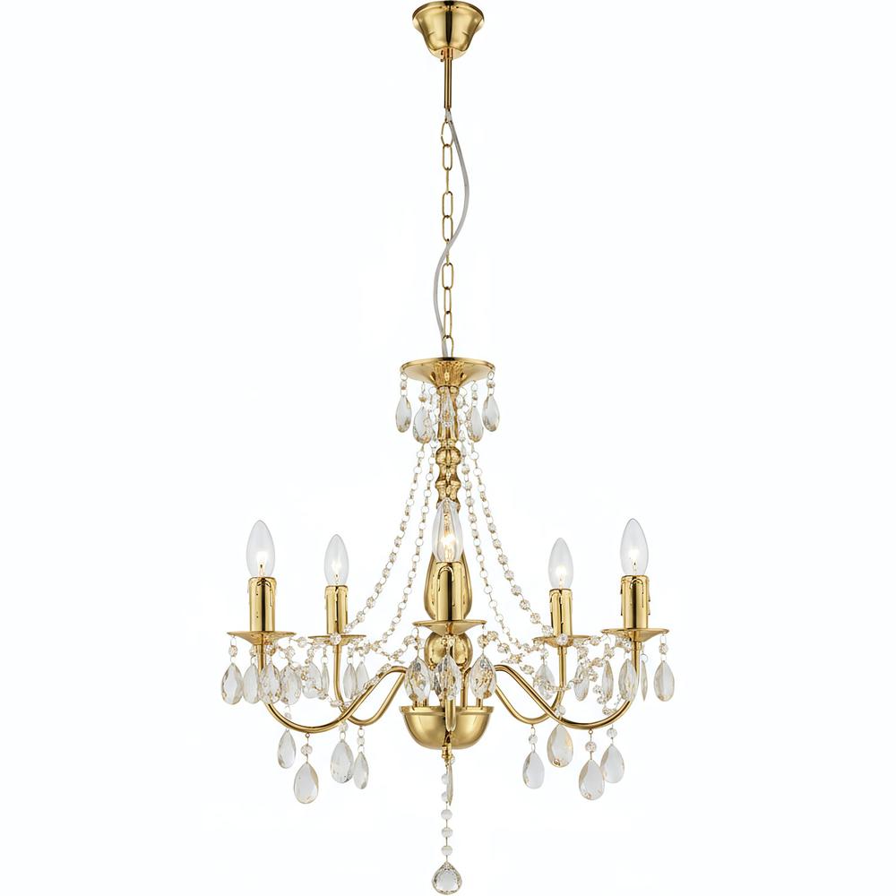 Deckenleuchte EBT015-5CP Gold