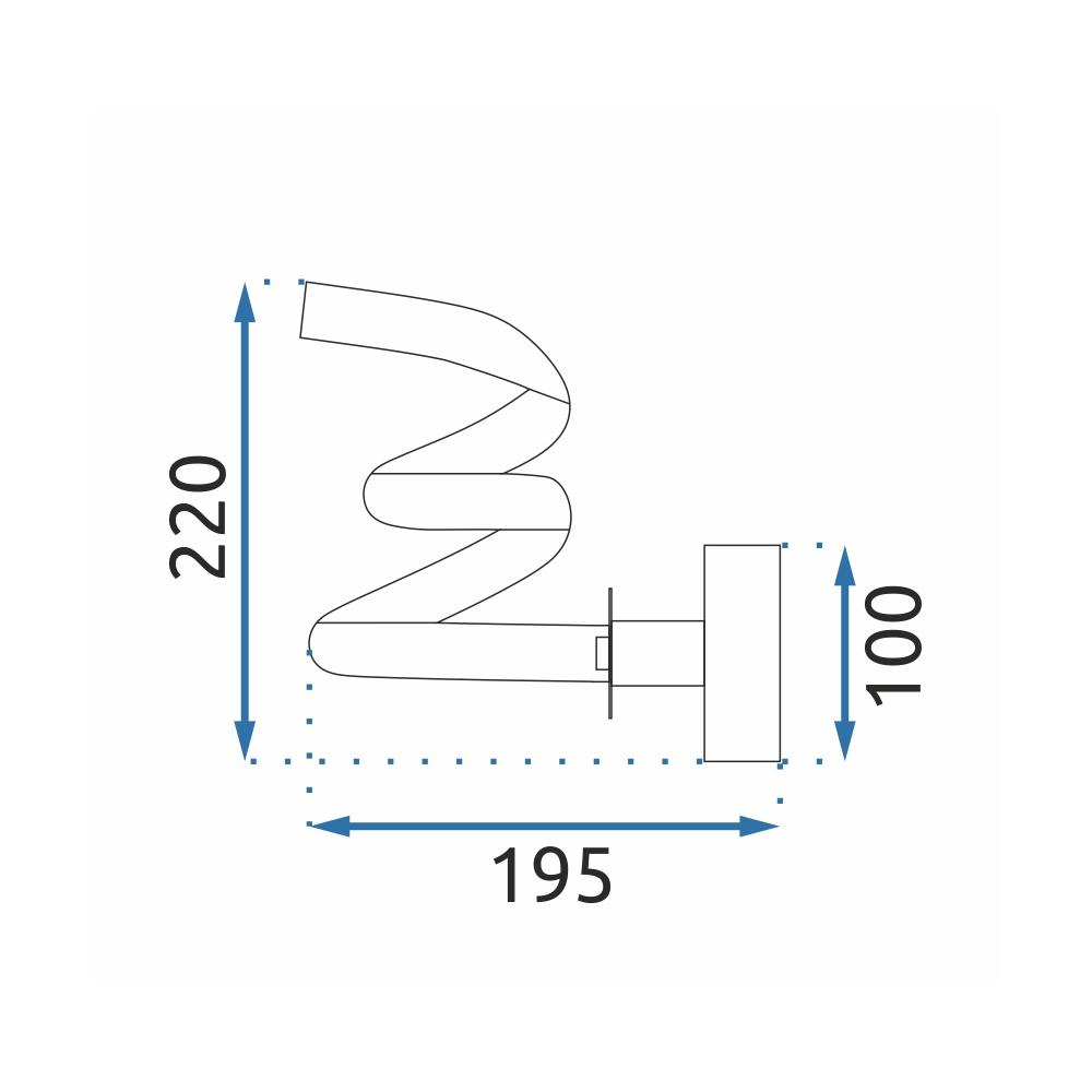 Deckenlampe LED APP1052-W BLACK MAT