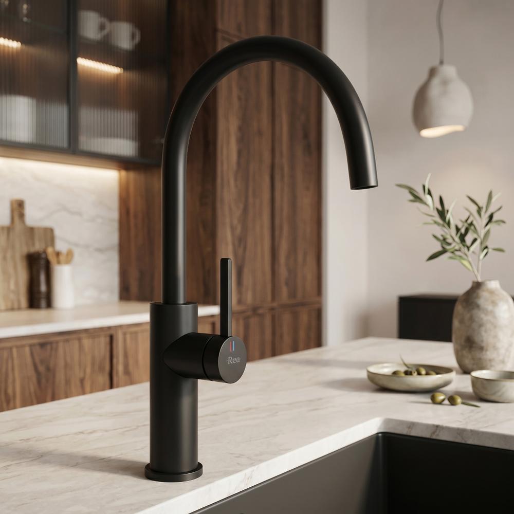 Смеситель кухонный REA Rivo Black