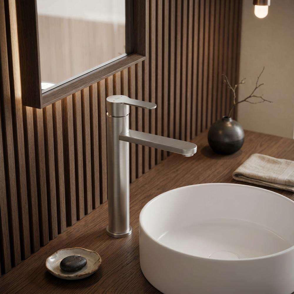 Waschbeckenarmatur Rea Arcos Brush Nickel