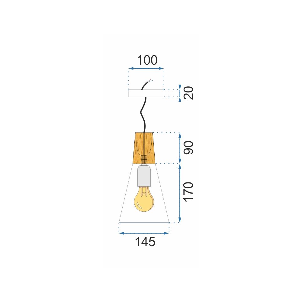 Hängelampe SCANDI B black