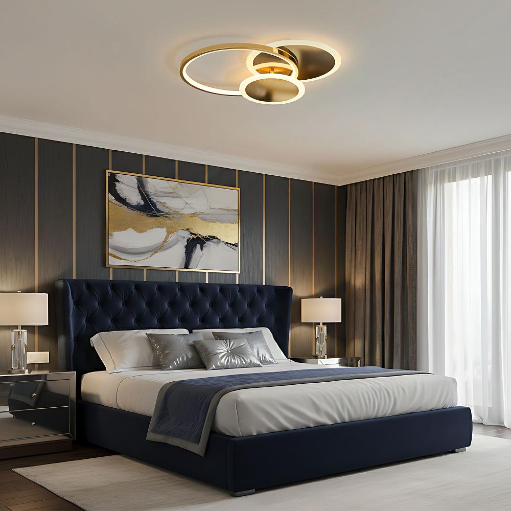 Люстра стельова APP1710-C Gold LED