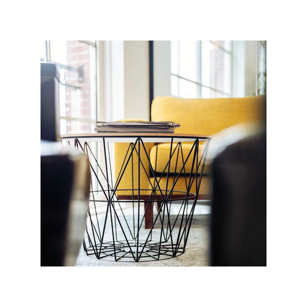 Druciany stolik kawowy Twins Rozmiar L