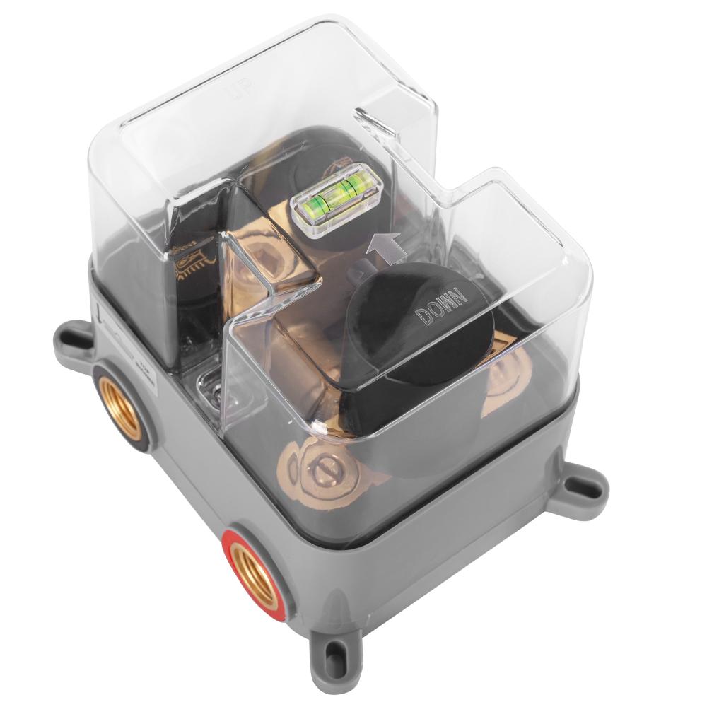 Built-in shower set Rea  LUNGO Black Matt BOX