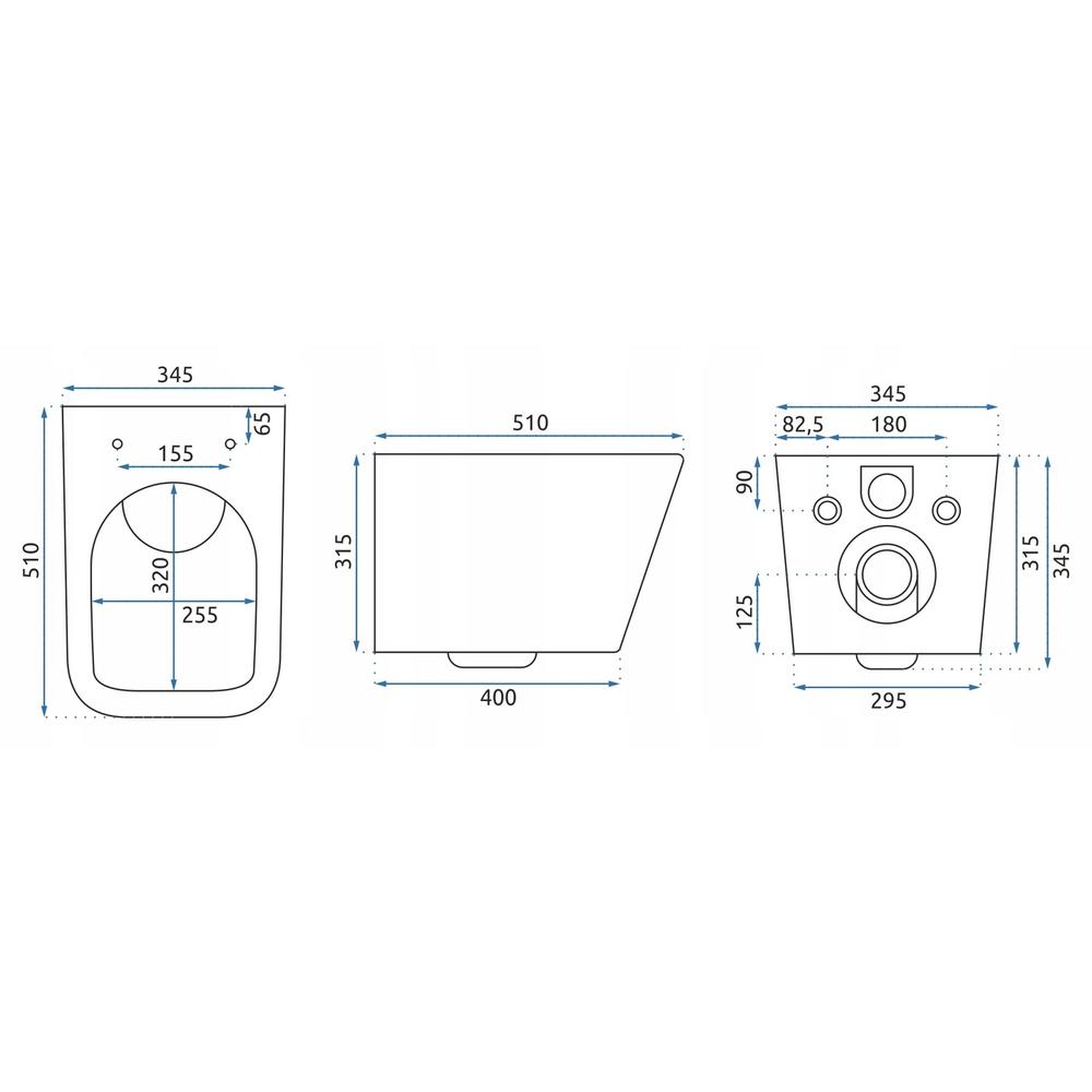 Hangende toilet Rea Raul