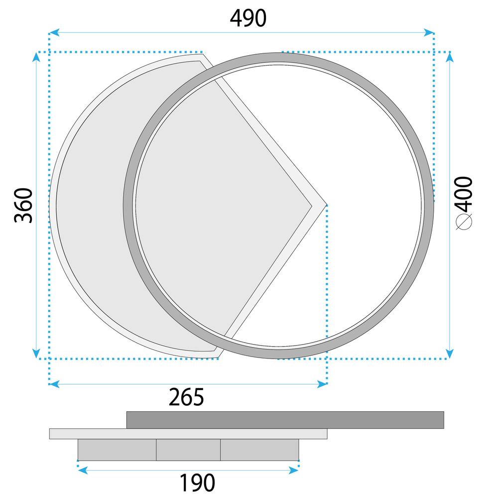 Lampa sufitowa LHJ077-C 60 CM LED