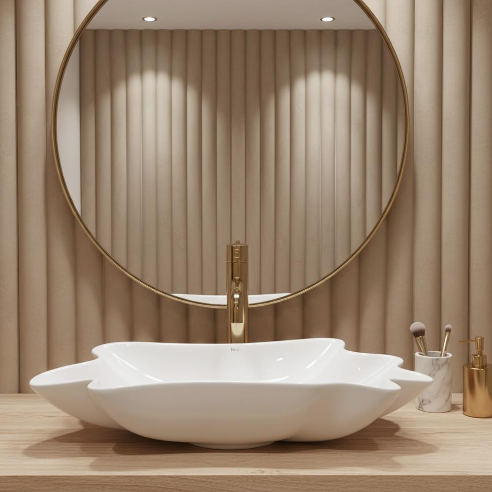 Умивальник на стільницю REA Infinity + Донний клапан  Click-Clack