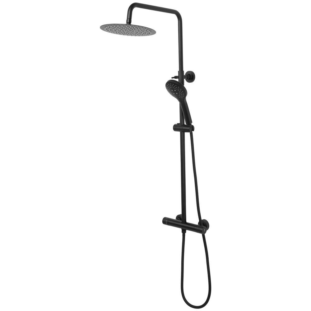 Coloana de dus cu termostat REA VINCENT Black