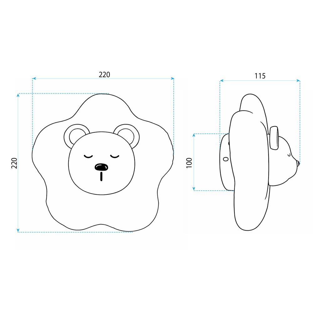 KINKIET ŚCIENNY LED G181-W BIAŁY MIŚ