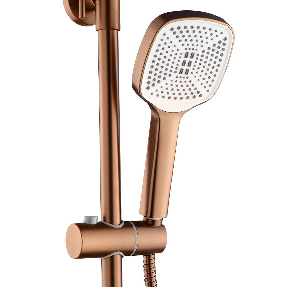 Zestaw Prysznicowy REA STORM MIEDŹ SZCZOTKOWANA