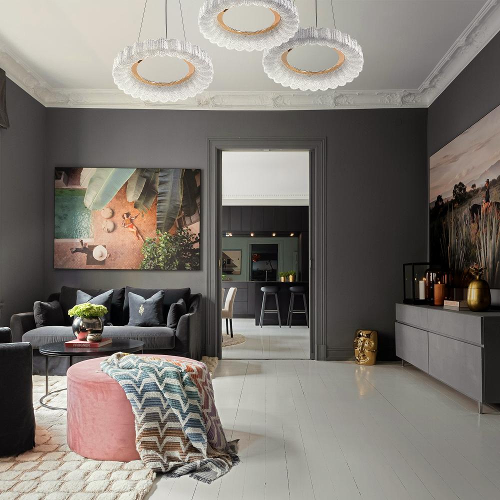 Lampe LED MS018-CP ROSE GOLD 40cm