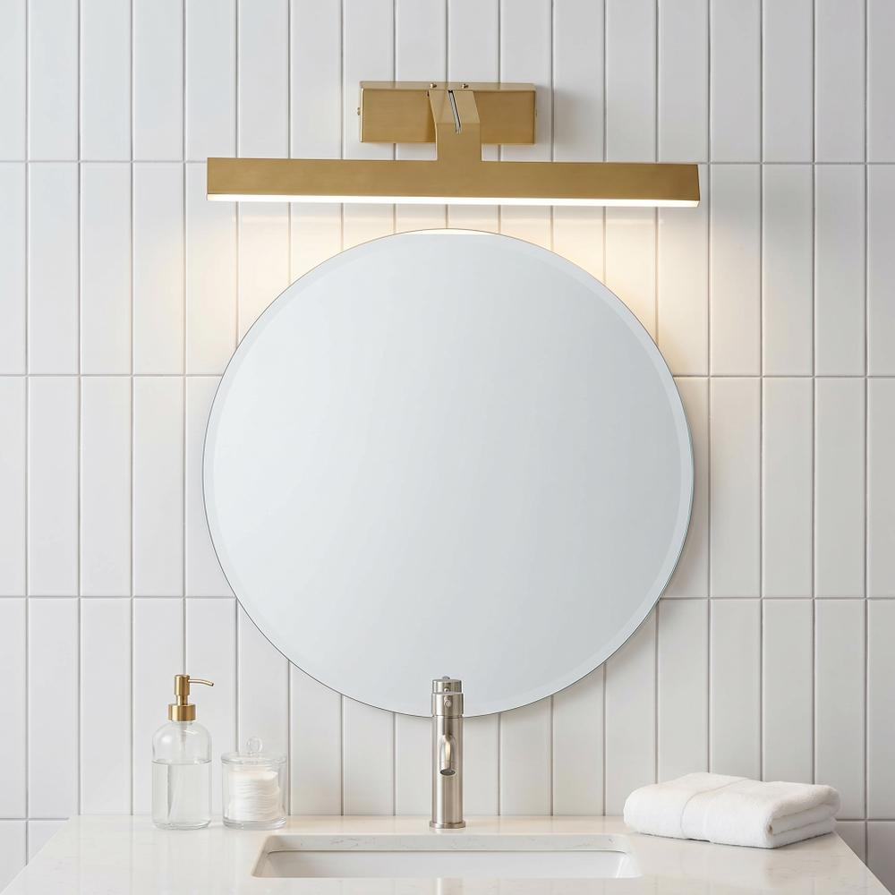 Kinkiet łazienkowy LED SWE007-1W 43cm Złoto szczotkowane