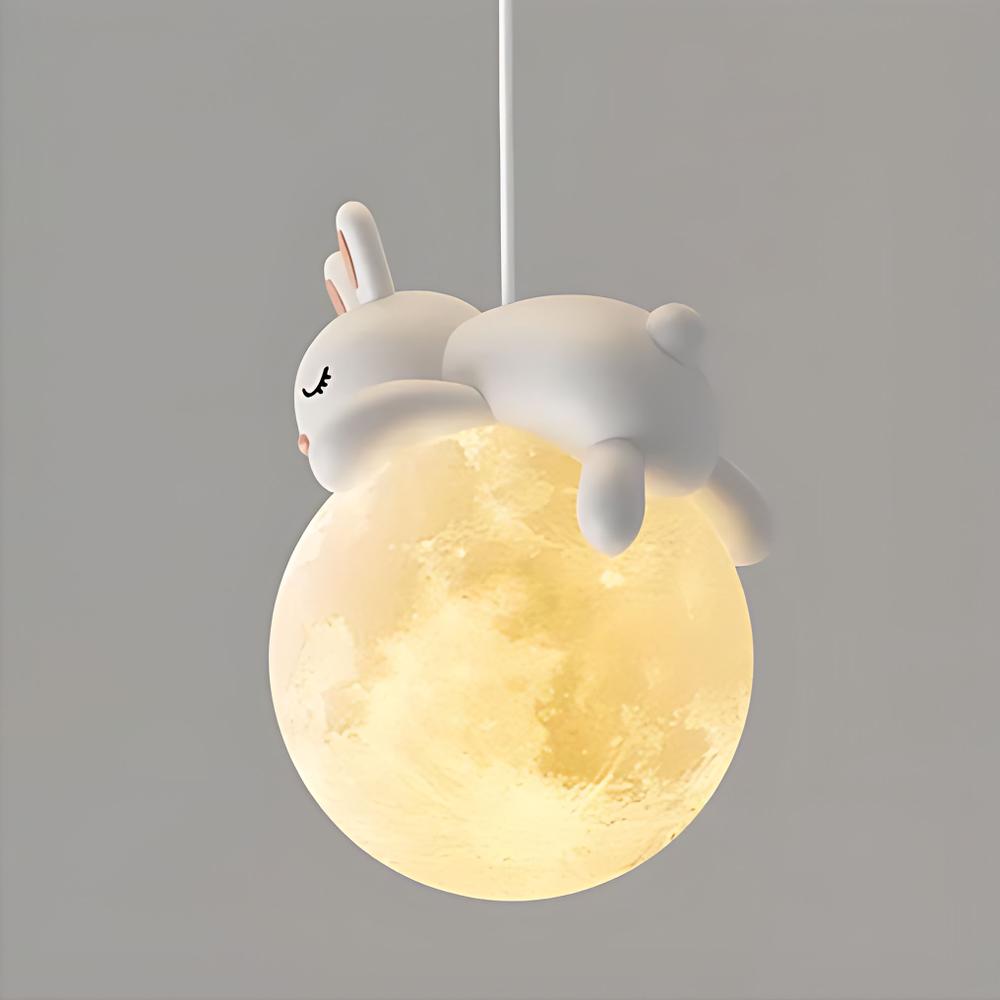 LAMPA SUFITOWA WISZĄCA ŚPIĄCY KRÓLICZEK G164-1CP