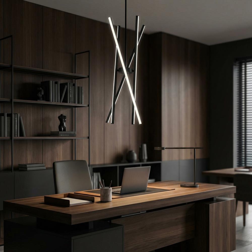 Lampa sufitowa LED APP1929-CP Czarna