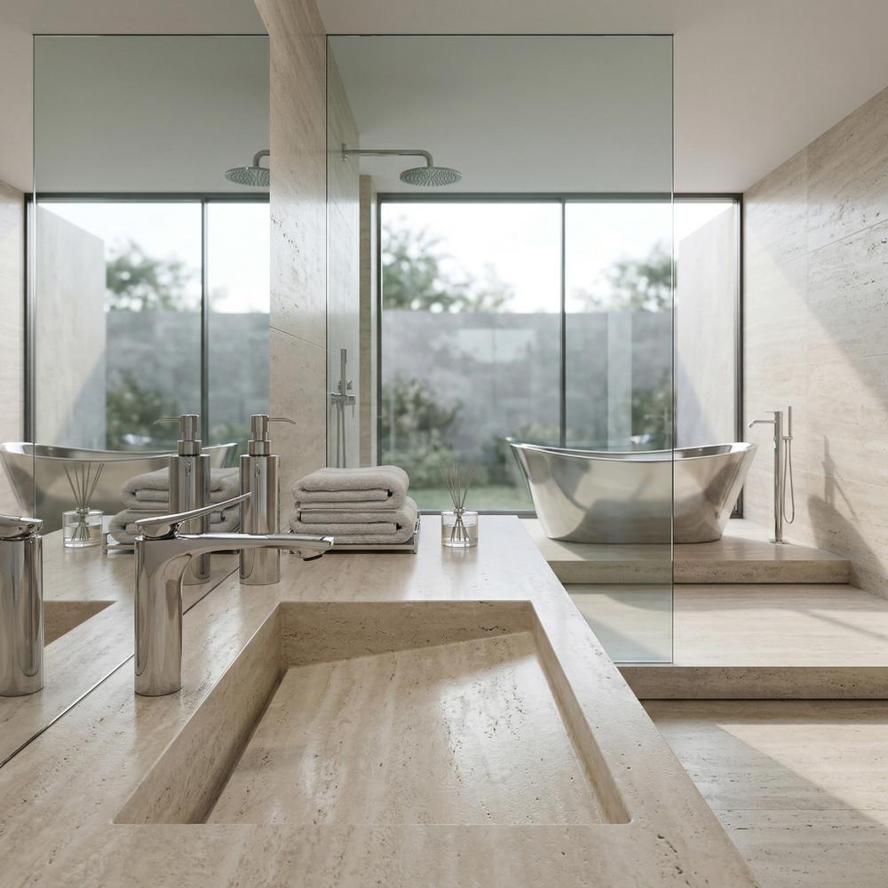 Bathroom faucet Rea Vision Chrome Low