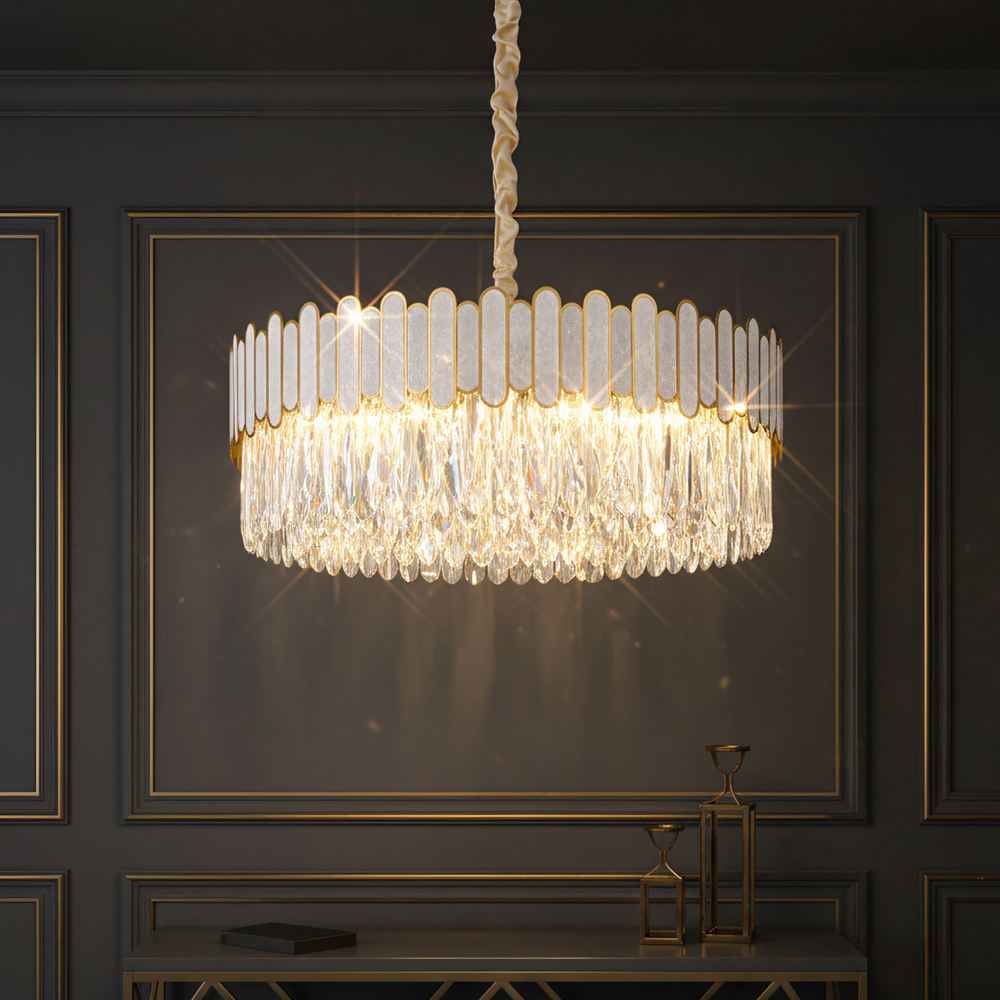 Люстра APP1747-8CP 60 cm Gold