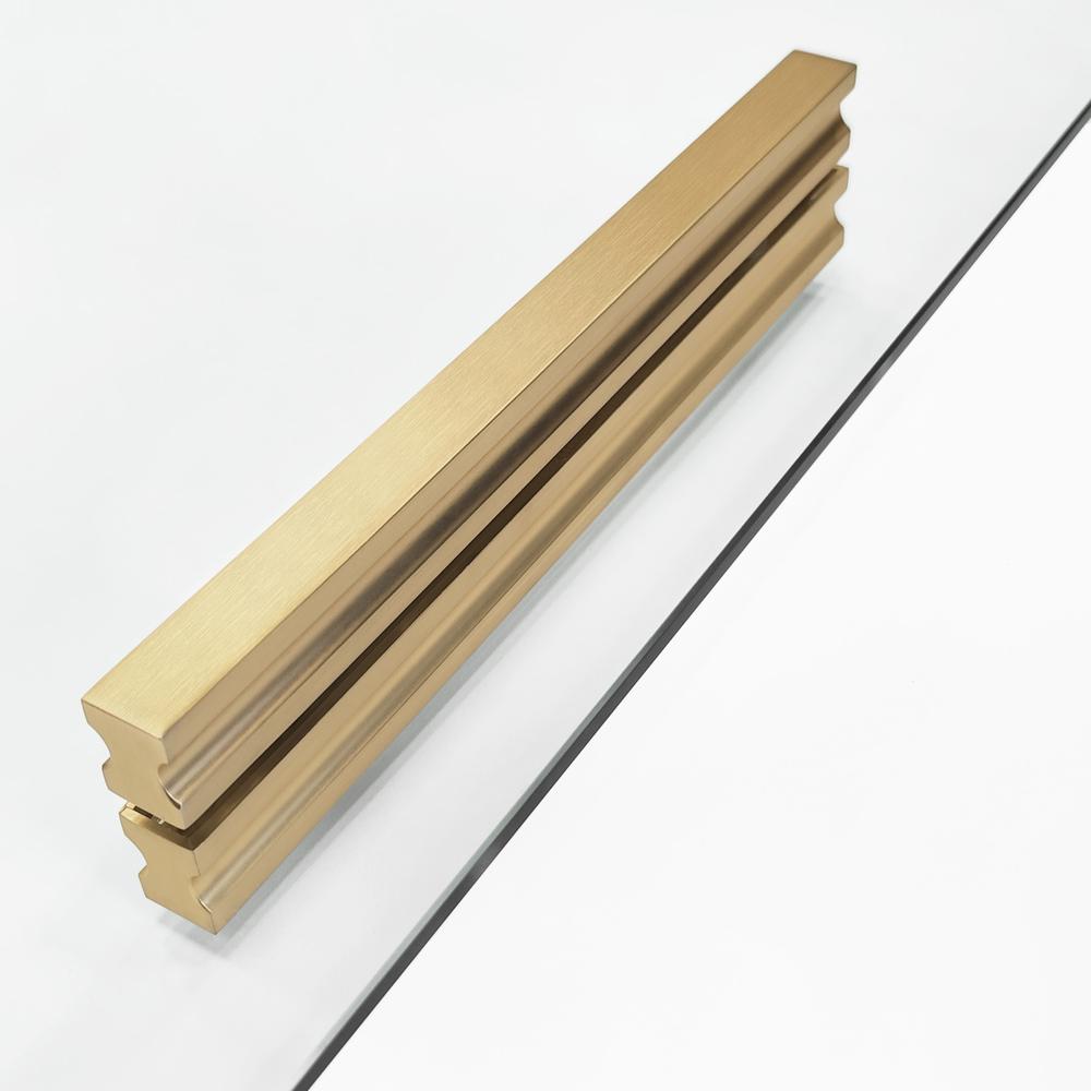 Μαύρη πόρτα ντουζιέρας Rea Montana 110 Gold brush