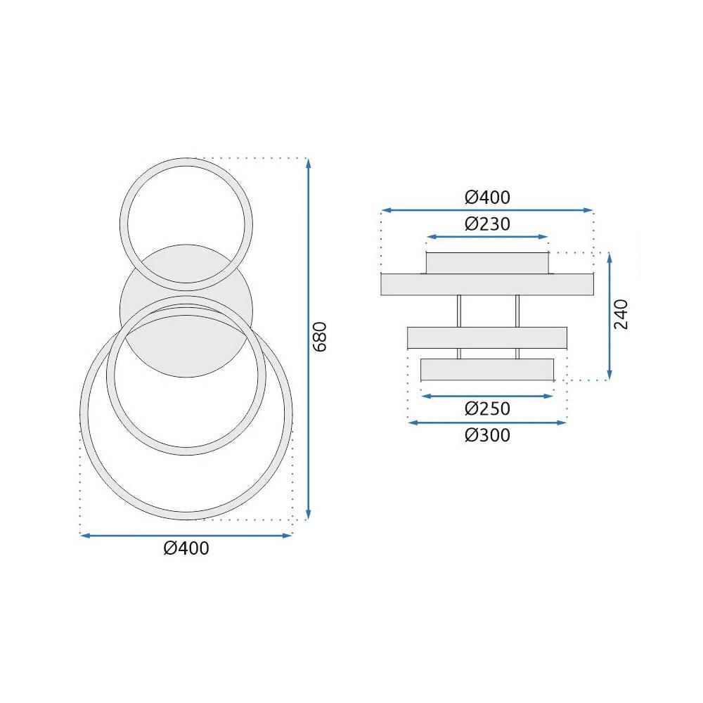Lampe LED G003-C Gold