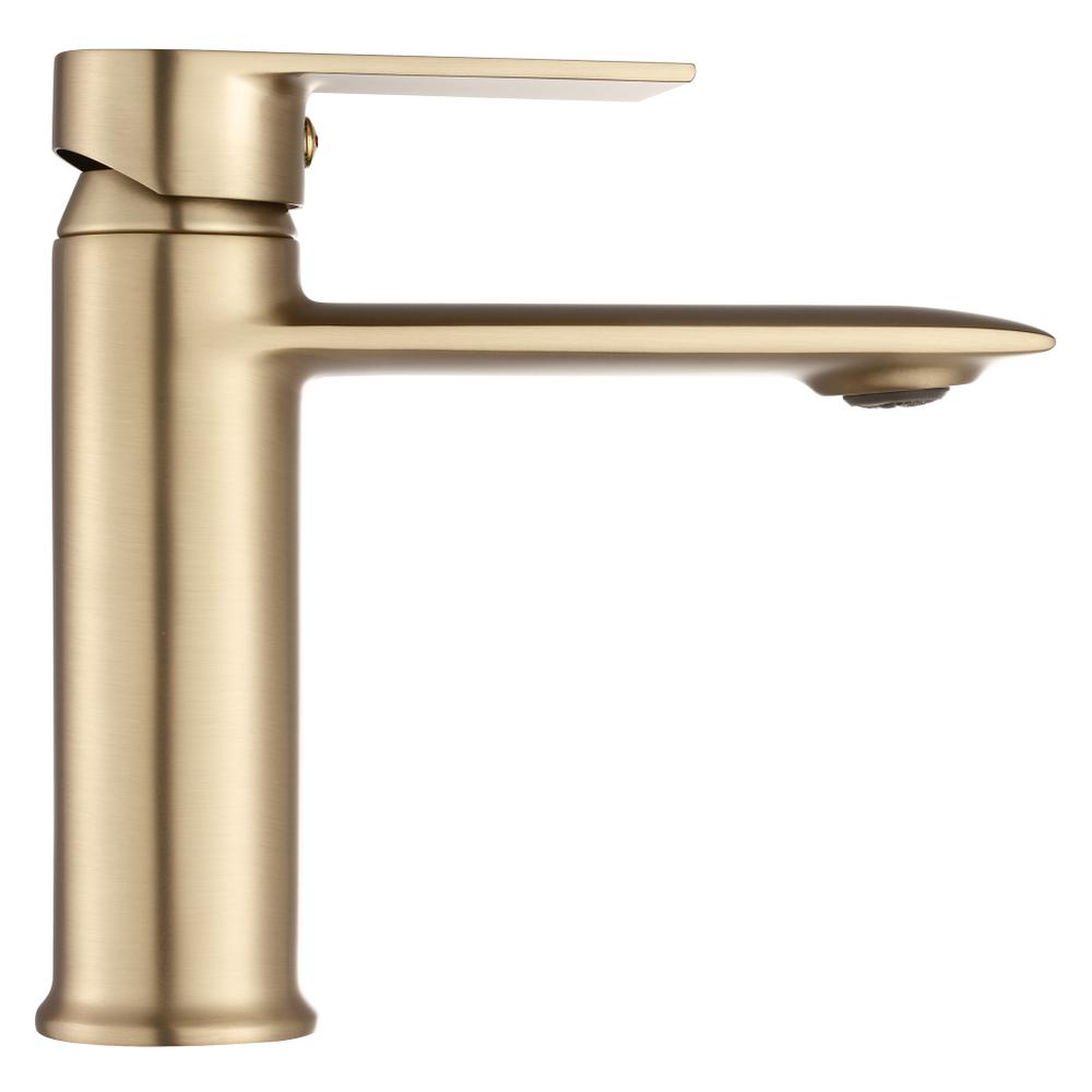 Bateria Umywalkowa REA Veneta Złota Szczotkowana Niska