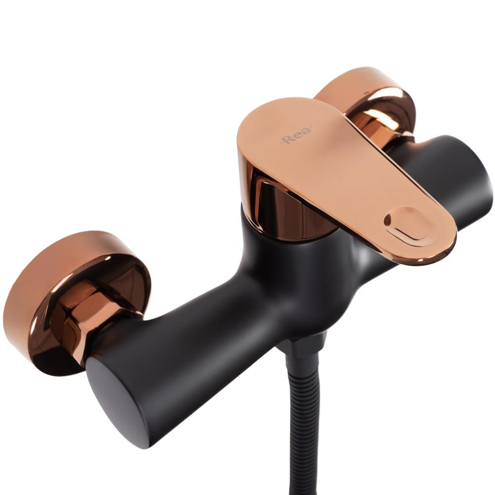 Dušo maišytuvas su rankiniu dušu REA MILD ROSE Gold