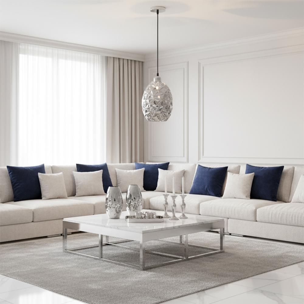 Hängelampe Glas Chrome APP564-1CP