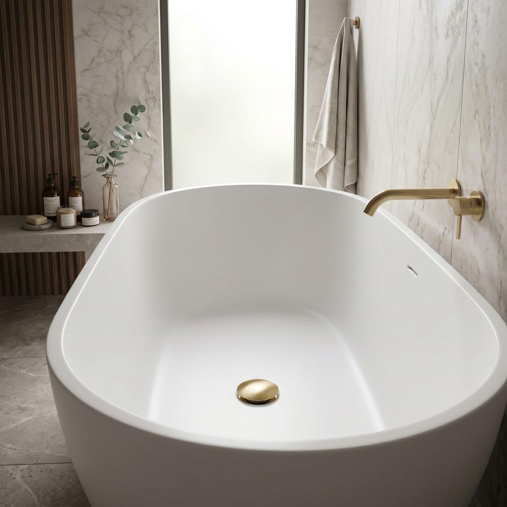 Bañera Tapón Rea Brush Gold
