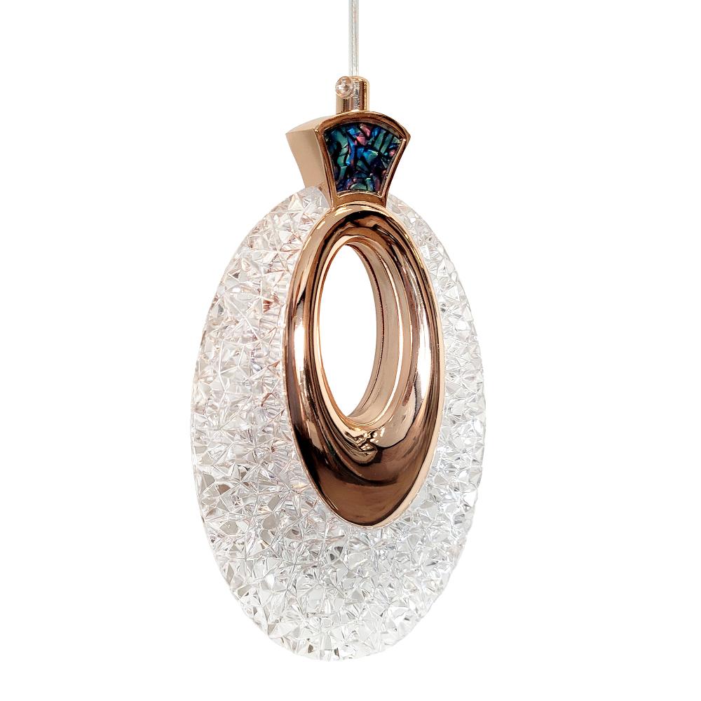 Kristall-Hängelampe  LHJ109-1CP LIGHT ROSE GOLD