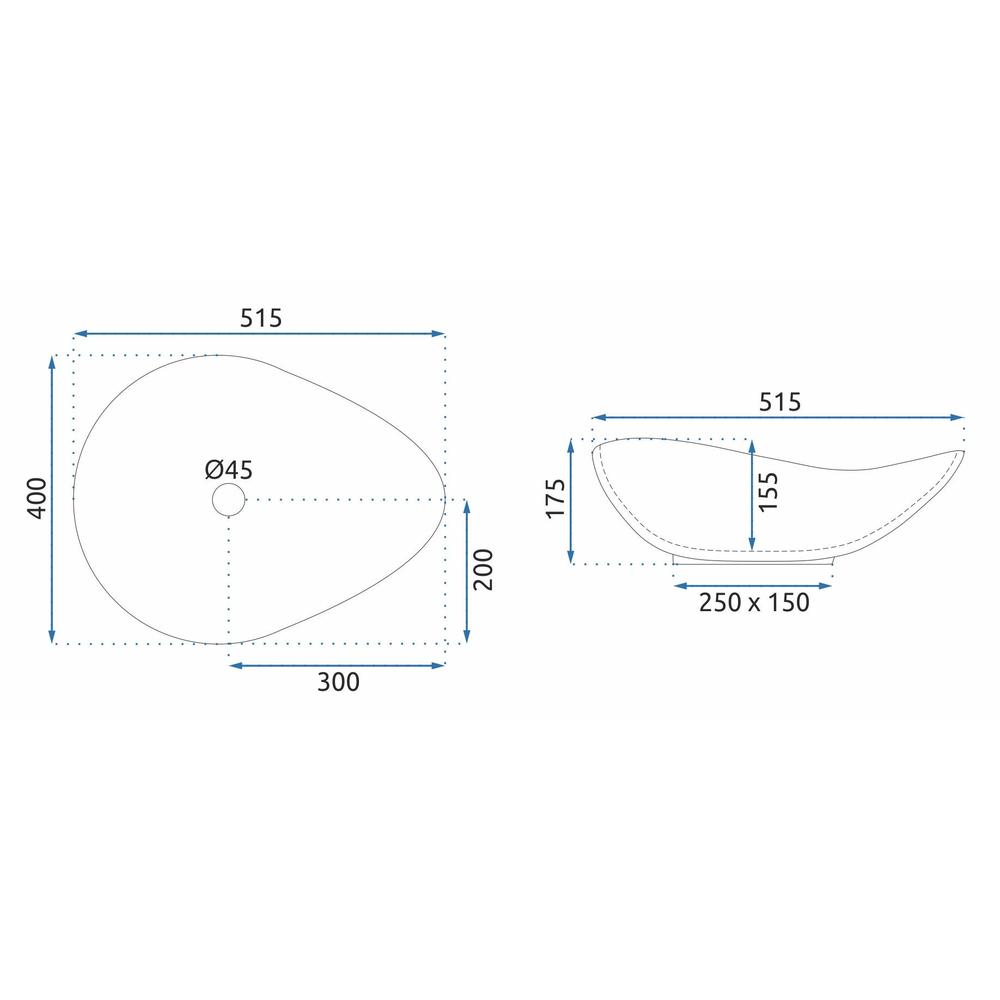 Umivalnik Rea Dora Stone
