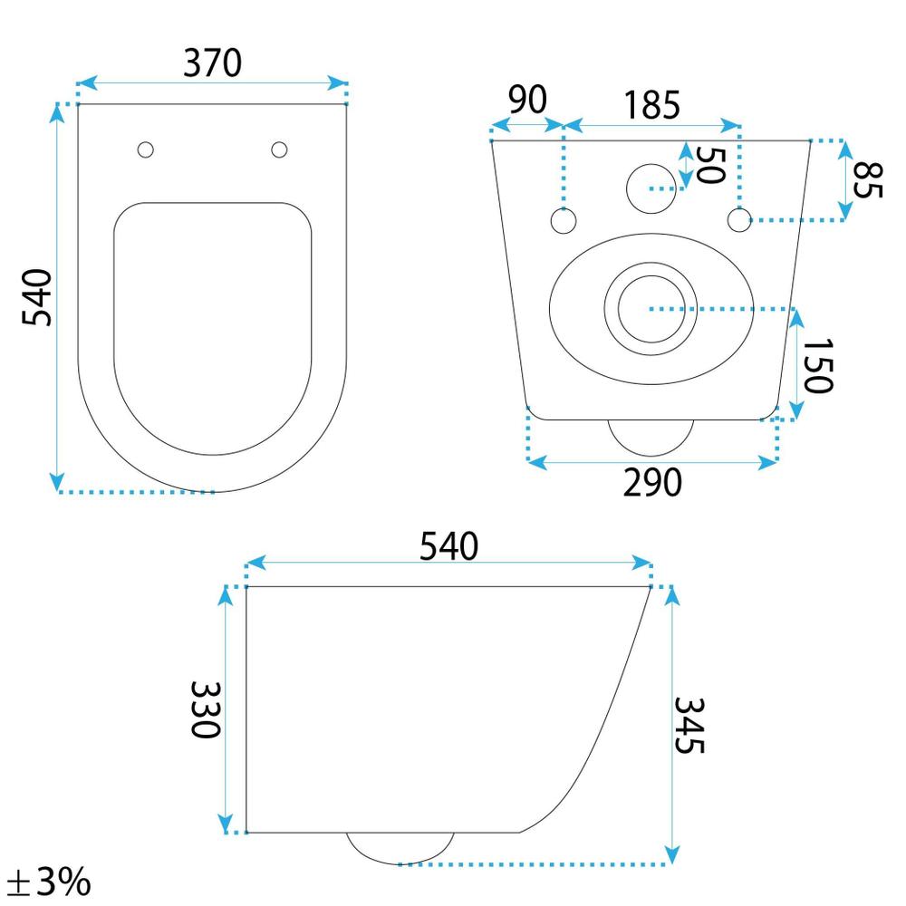 Misa WC Duo podwieszana Rea Duo Tornado White