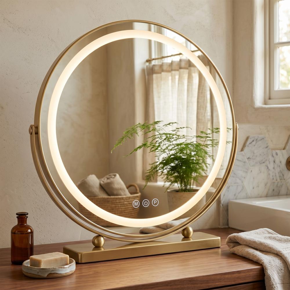 Lustro LED MAKE-UP L.Gold 50 cm