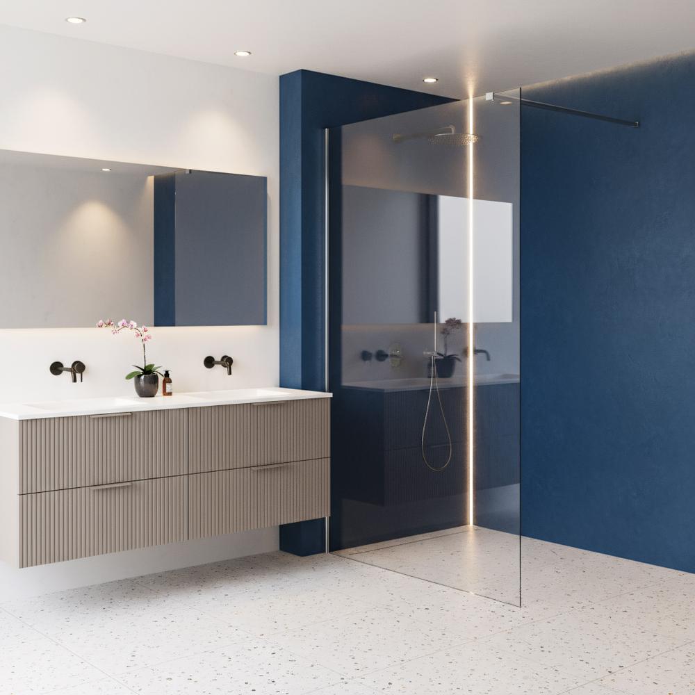 Kabina prysznicowa Walk-In Rea Flexi Transparent / Chrome 130