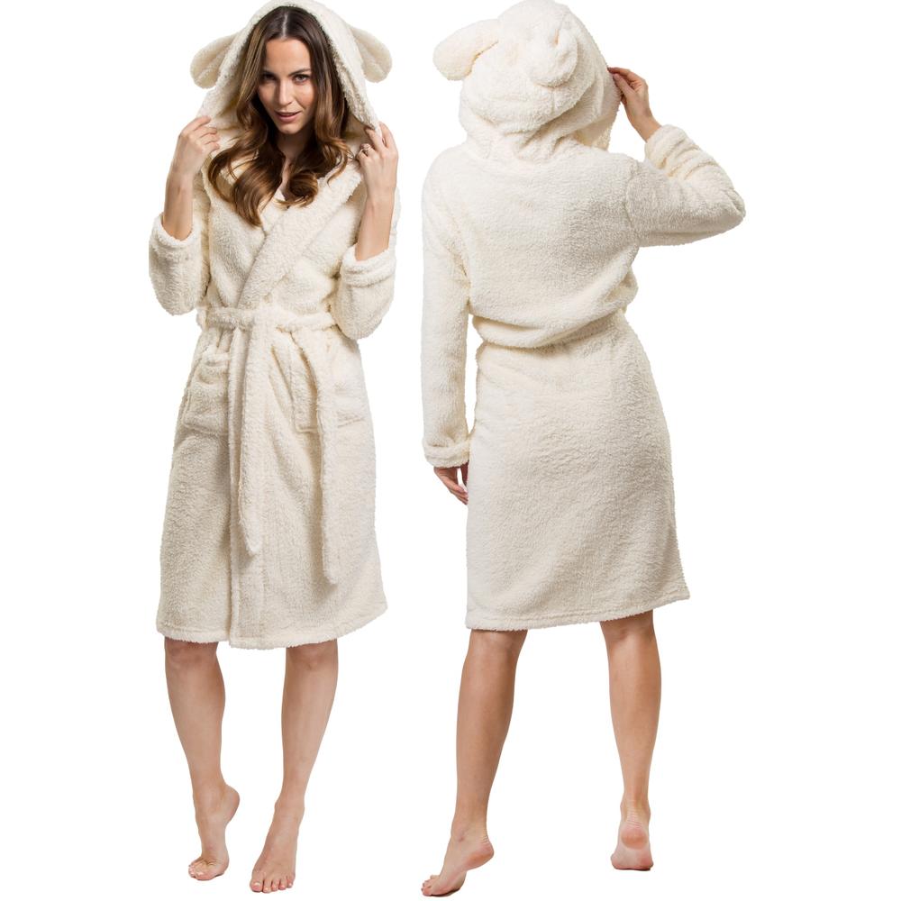 Bathrobe Teddy Ecru Women S/M