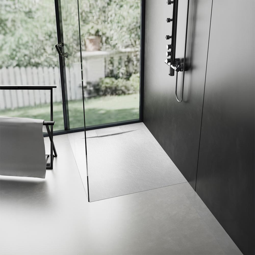 Bazalt White 90x90 tuš kada