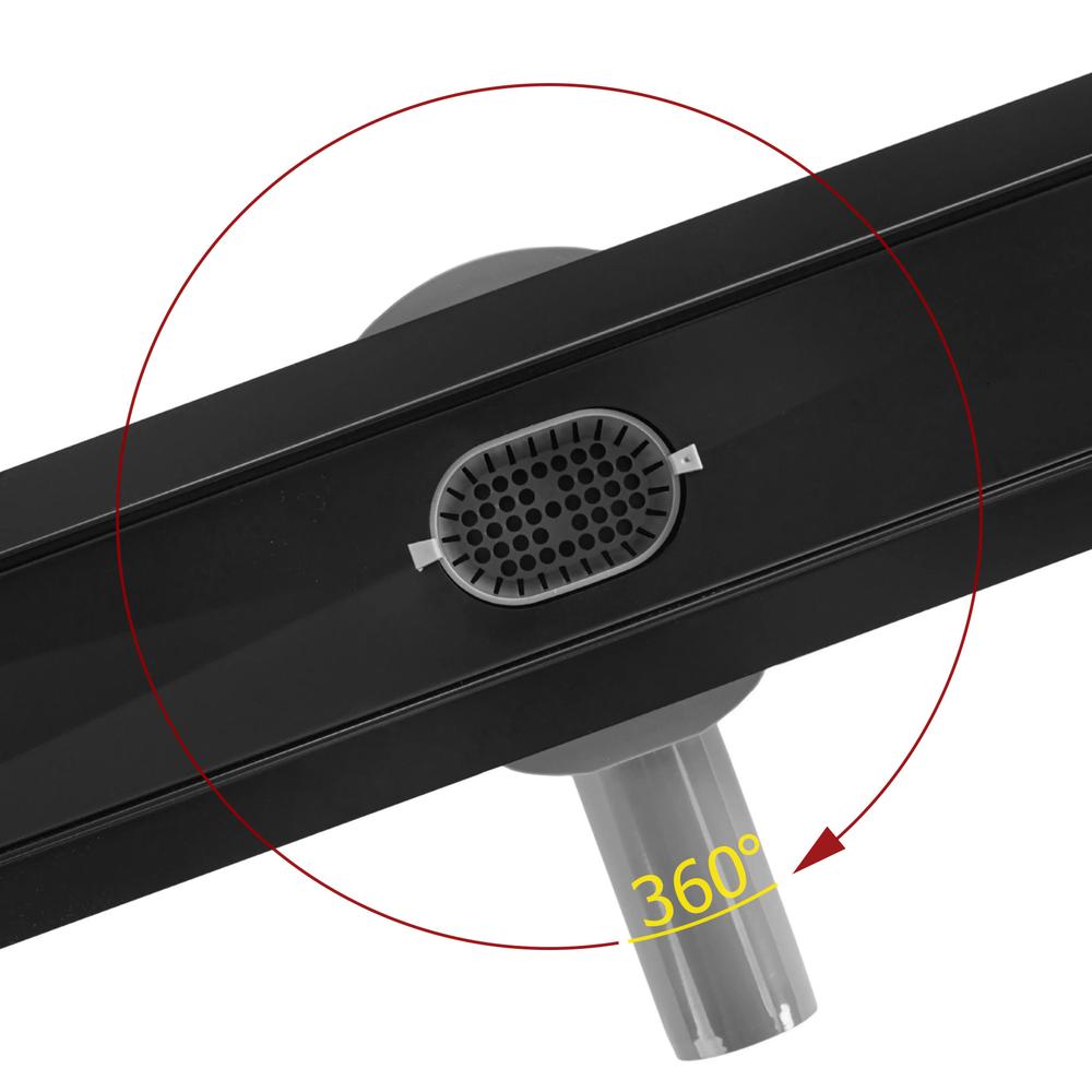 Odpływ Liniowy REA Neox pro Czarny 100