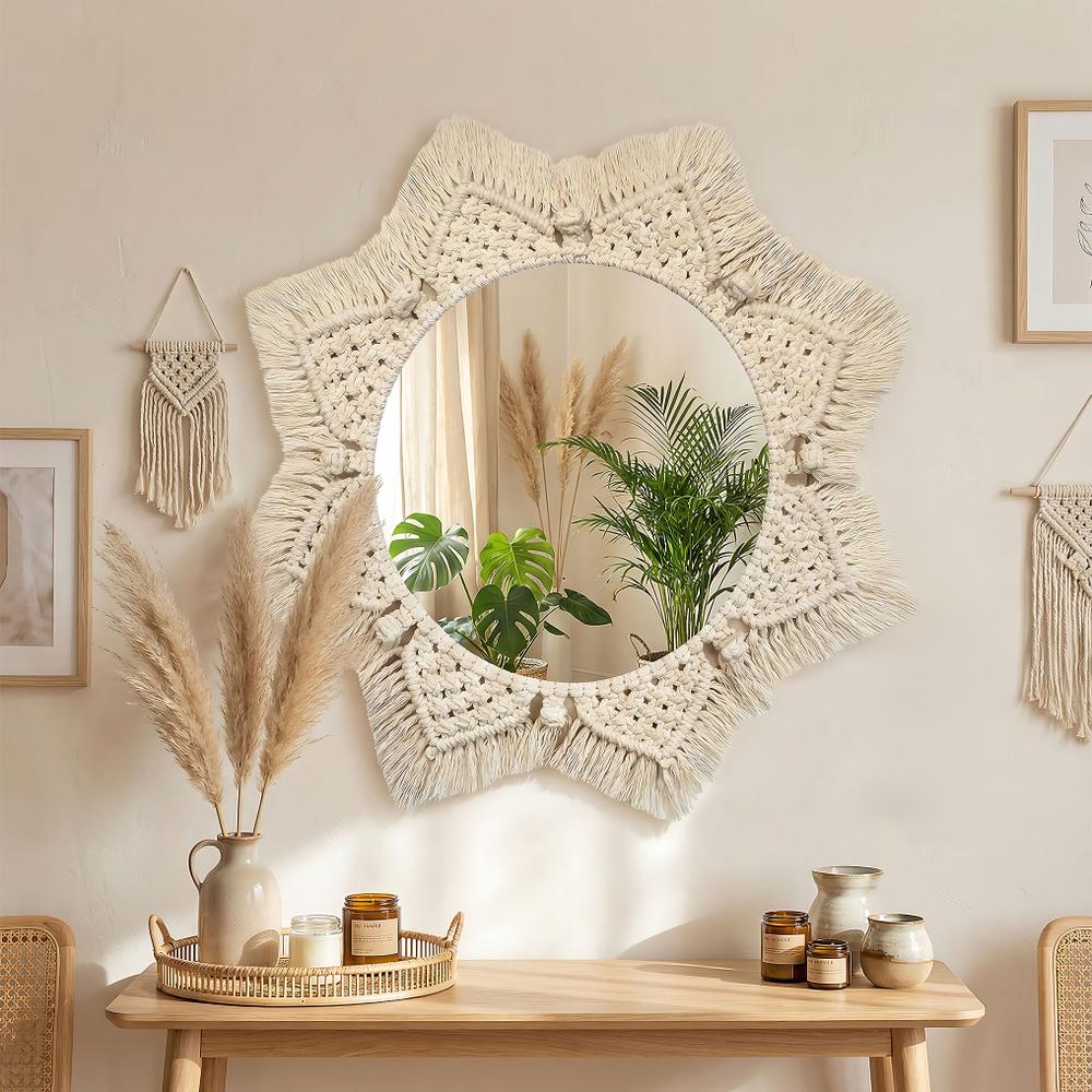 LUSTRO ŚCIENNE BOHO 53CM 322048