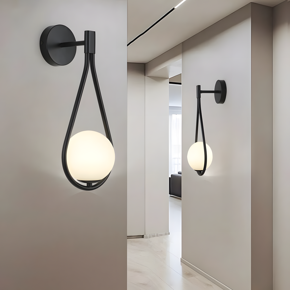 Wandlampe G093-1W Black White