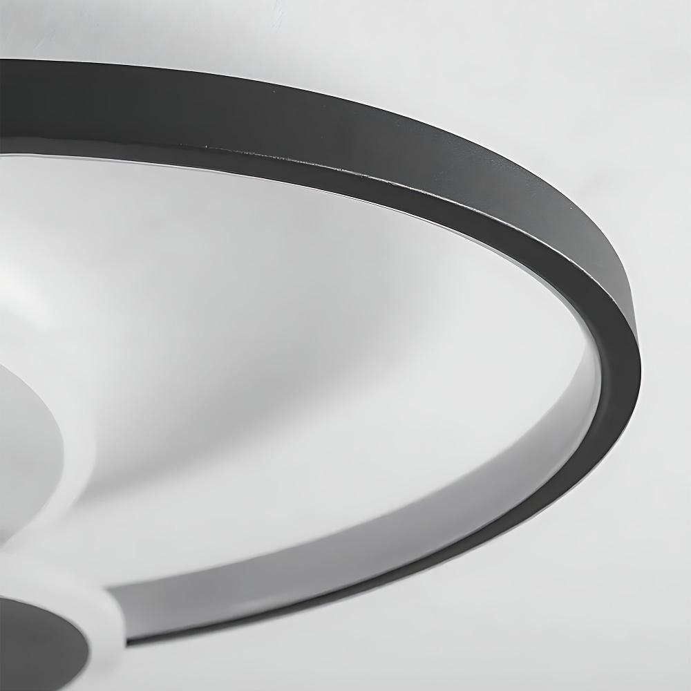 Lampa sufitowa APP1709-C plafon LED Czarny + pilot