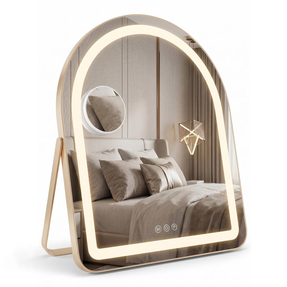 Lustro LED GLAM L.Gold 40x45cm