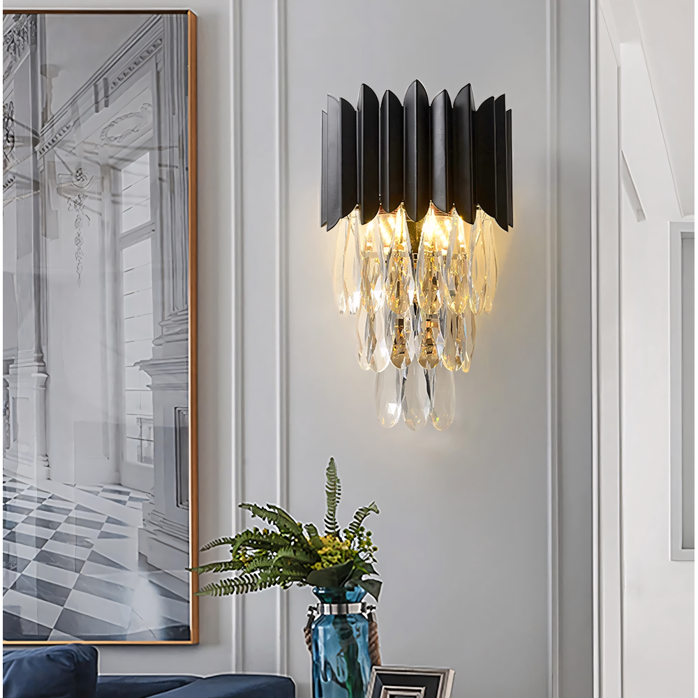 KINKIET ŚCIENNY APP1658-1W Czarny